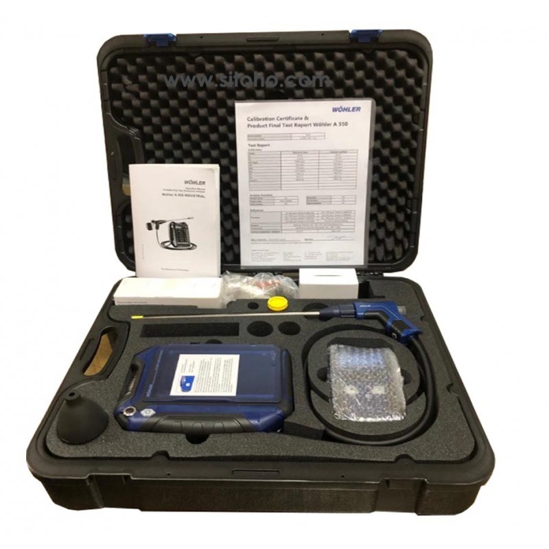Portable Flue Gas Analyzer, Wohler A-550| Alat Uji Emisi Cerobong Asap