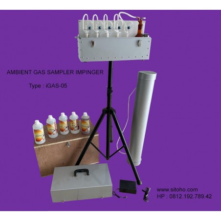 Ambient Gas Sampler Impinger iGAS-05 | Air Sampler Impinger Internal Battre