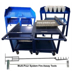 Multi-Pour System Fire Assay Tools | Alat multi tuang peleburan sampel