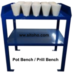 Pot Bench atau Prill Bench | Meja Crucible Pot