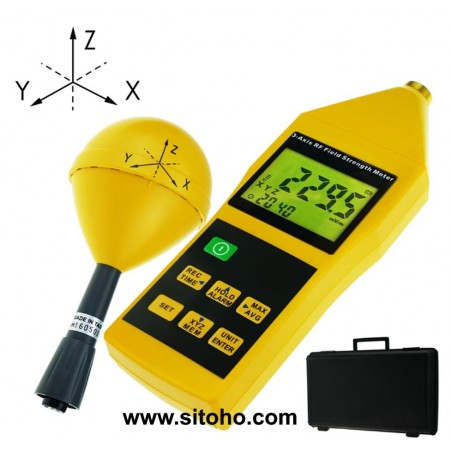 Tenmars TM-196 3-Axis RF Field Strength Meter | Radio Frequency Meter 10MHz~8GHZ